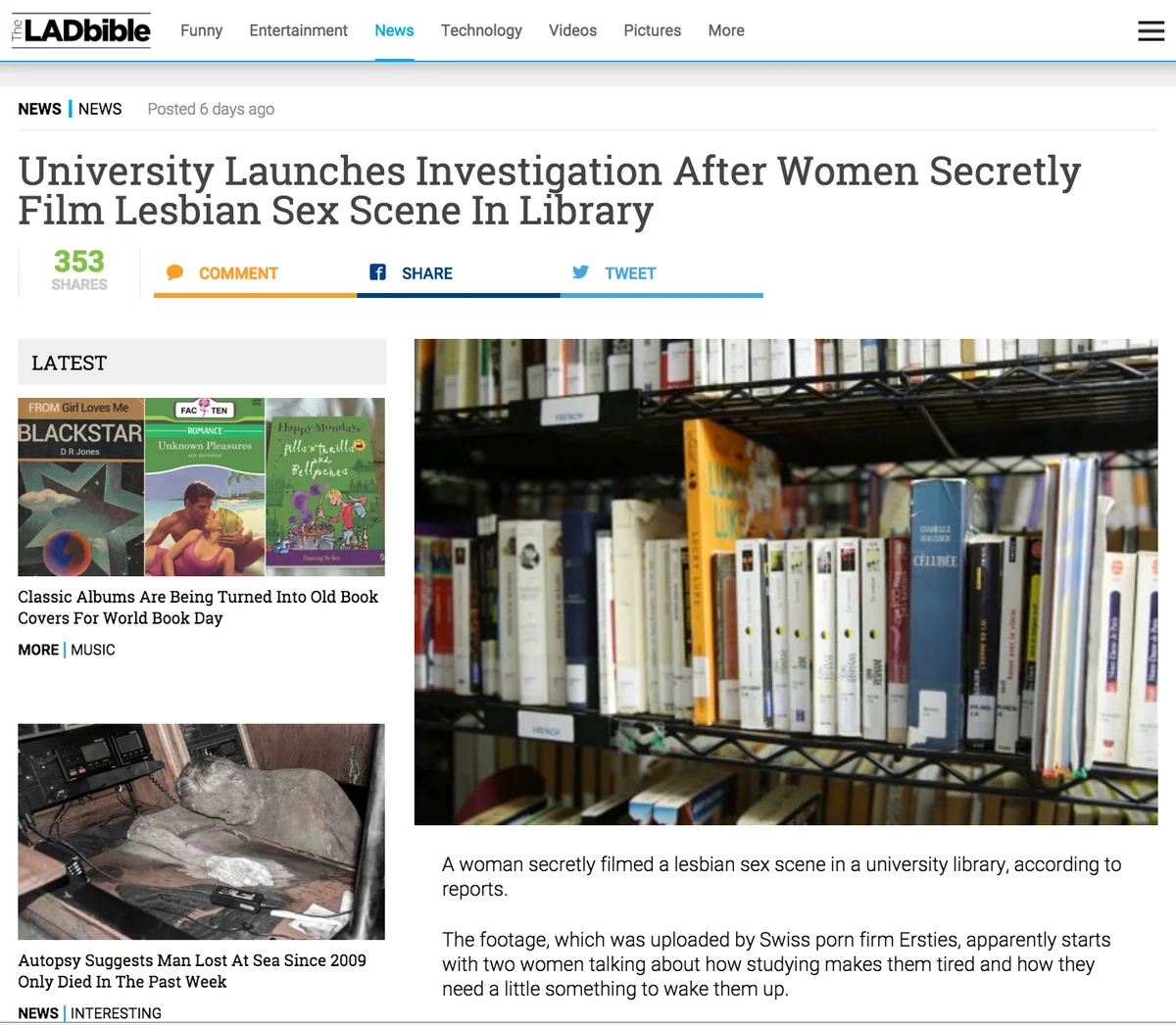 Our naughty day at the library that was seen around the world! Image 1